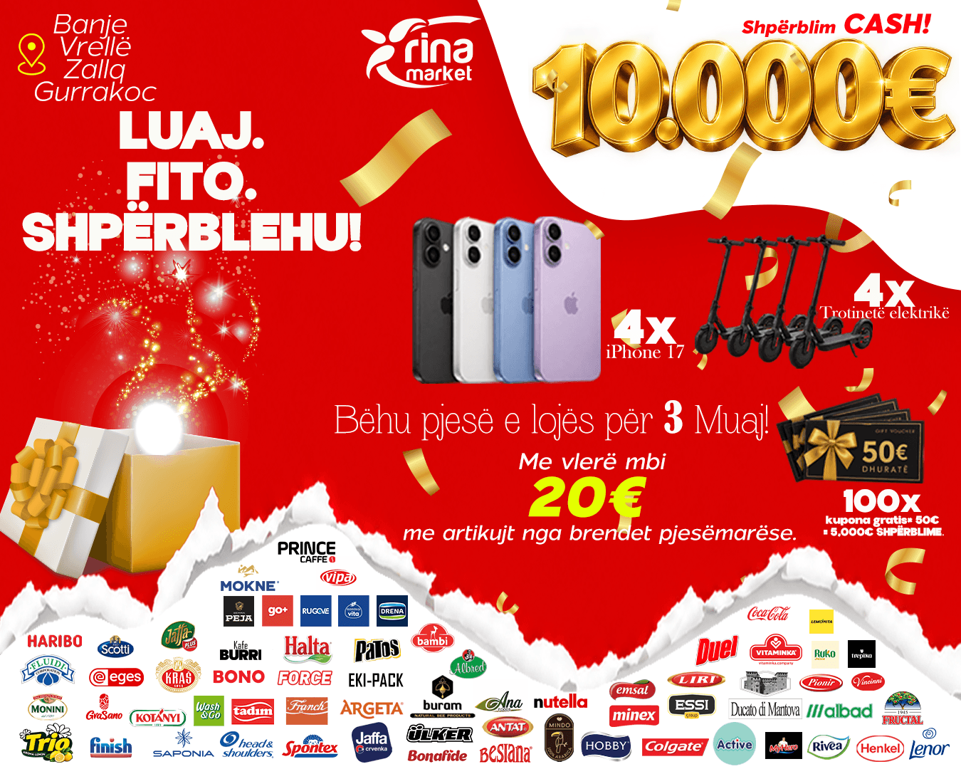 Materiali promocional për ofertën Zbritje nga 30 Tetori deri me 4 Nëntor!